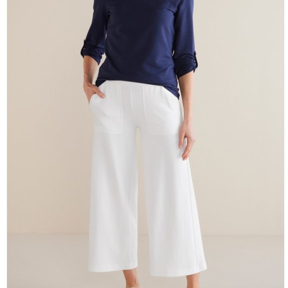 NWT SOFT SURROUNDINGS Fina French Terry Crop Pants
